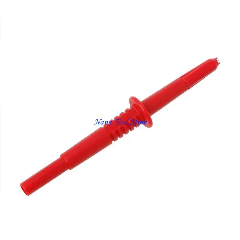 31GJ 2 Pcs /1 Set Copper Rod Multimeter Testing Probe 4mm Socket Type Probe Banana Connector Red/ Black