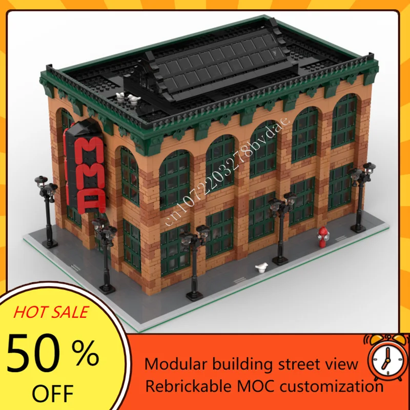 

4659 шт. MMA тренажерный зал модульный MOC креативная модель с видом на улицу строительные блоки архитектура DIY образование сборка модель игрушки подарки