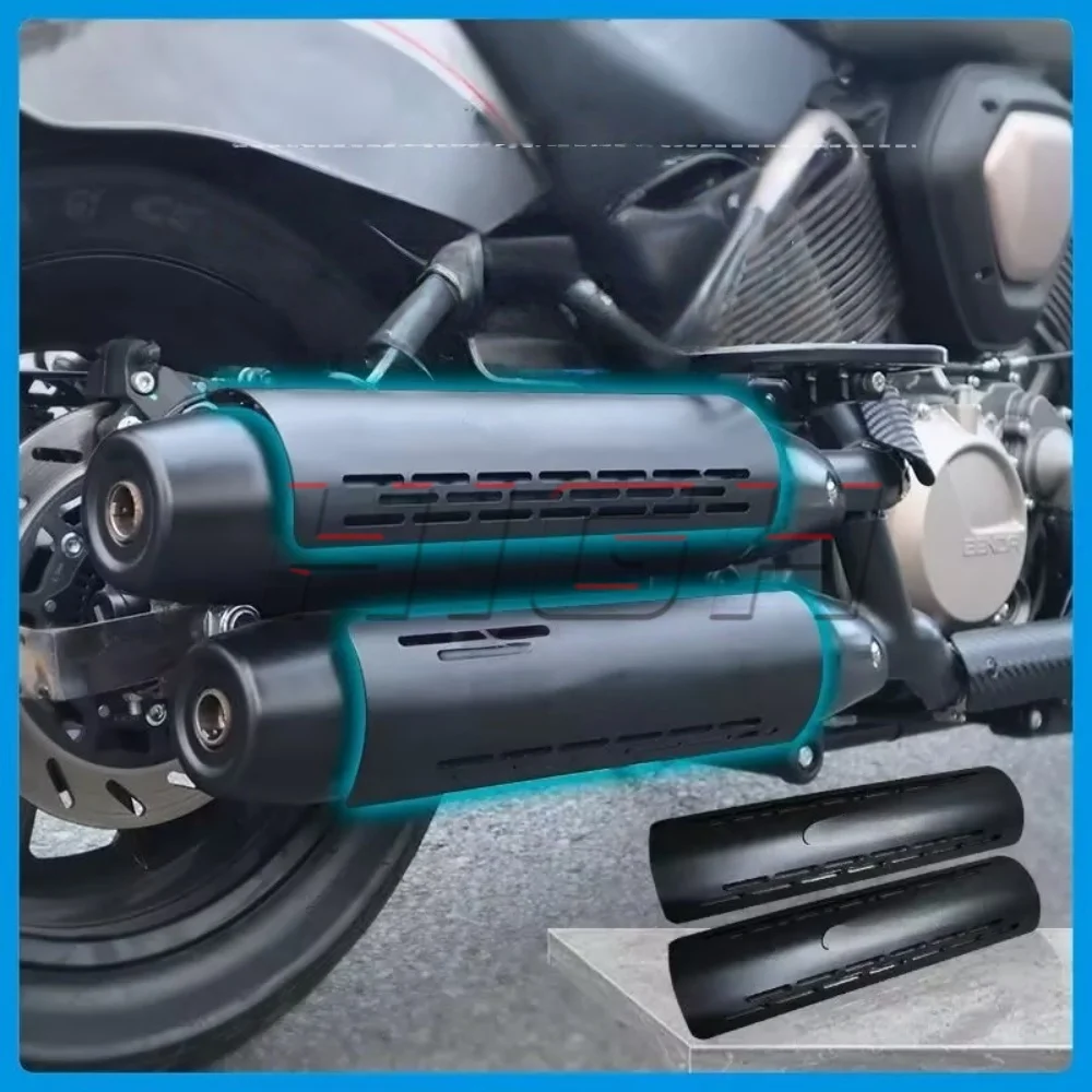 For Benda NapoleonBOB 500 Chinchilla 500 Black Heat-Resistant Exhaust Cover for 500 Chinchilla 500 Napoleon Bob