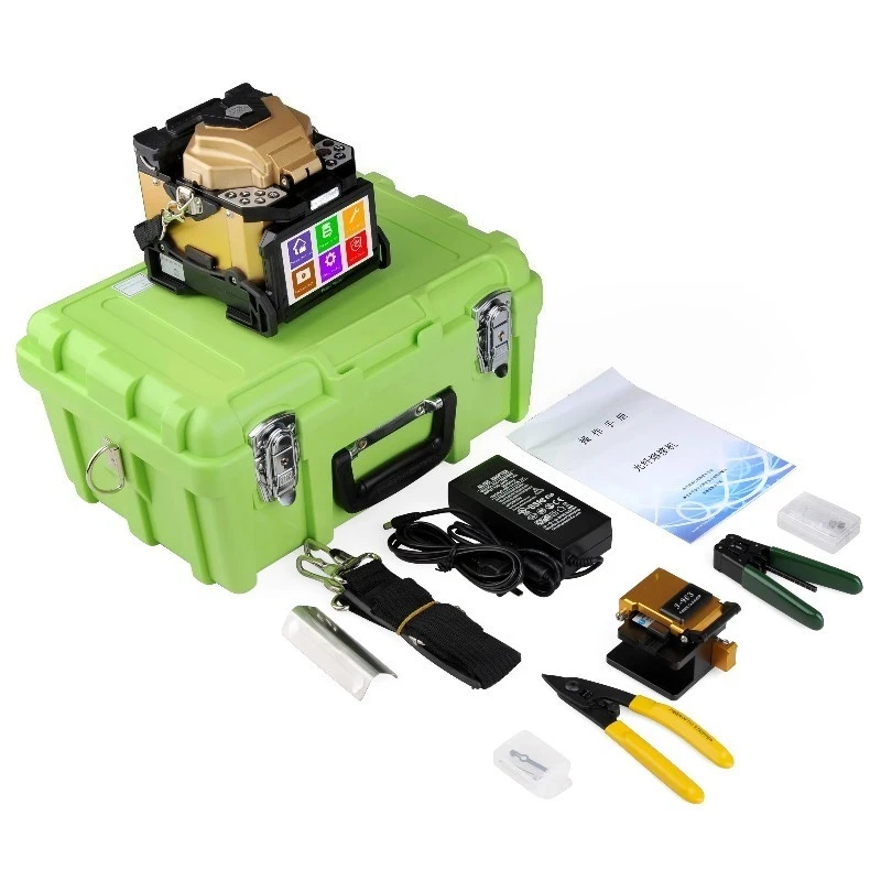 T-319S 6-Motor Core Alignment Fusion Splicer Portable High Precision Optical Fiber Welding Machine For FTTH Field Work