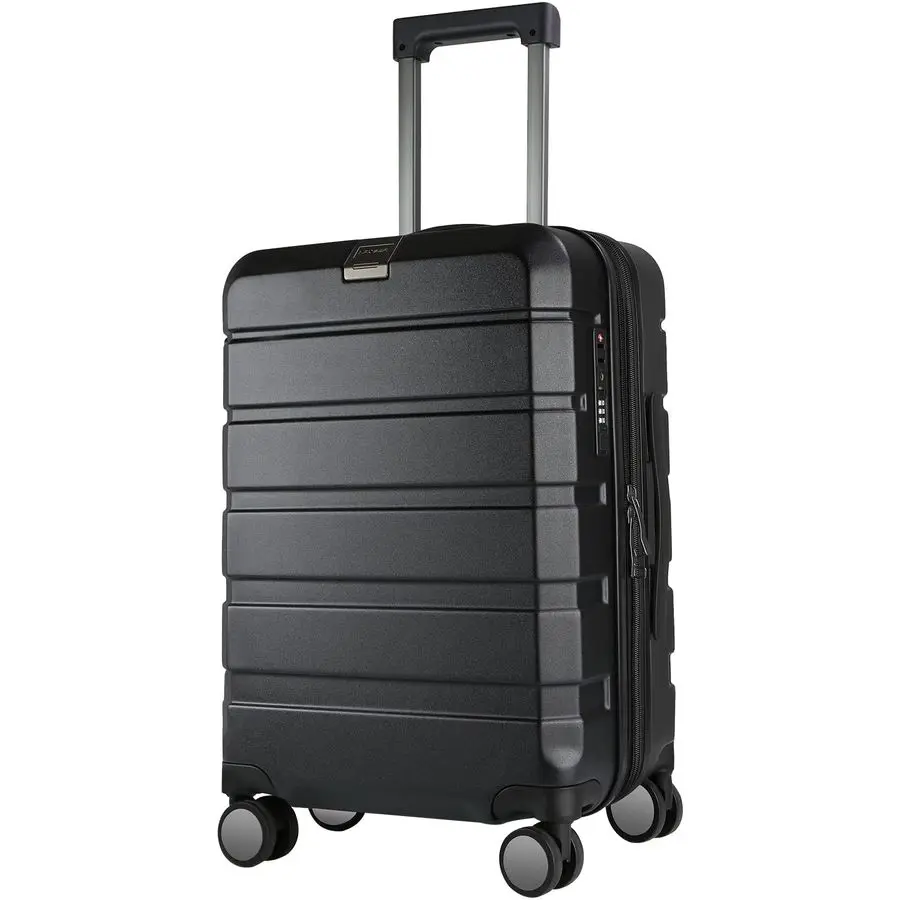 Maleta de mano expandible con ruedas giratorias y cerradura TSA integrada, maleta con ruedas duradera con puerto USB, CarryOn 20