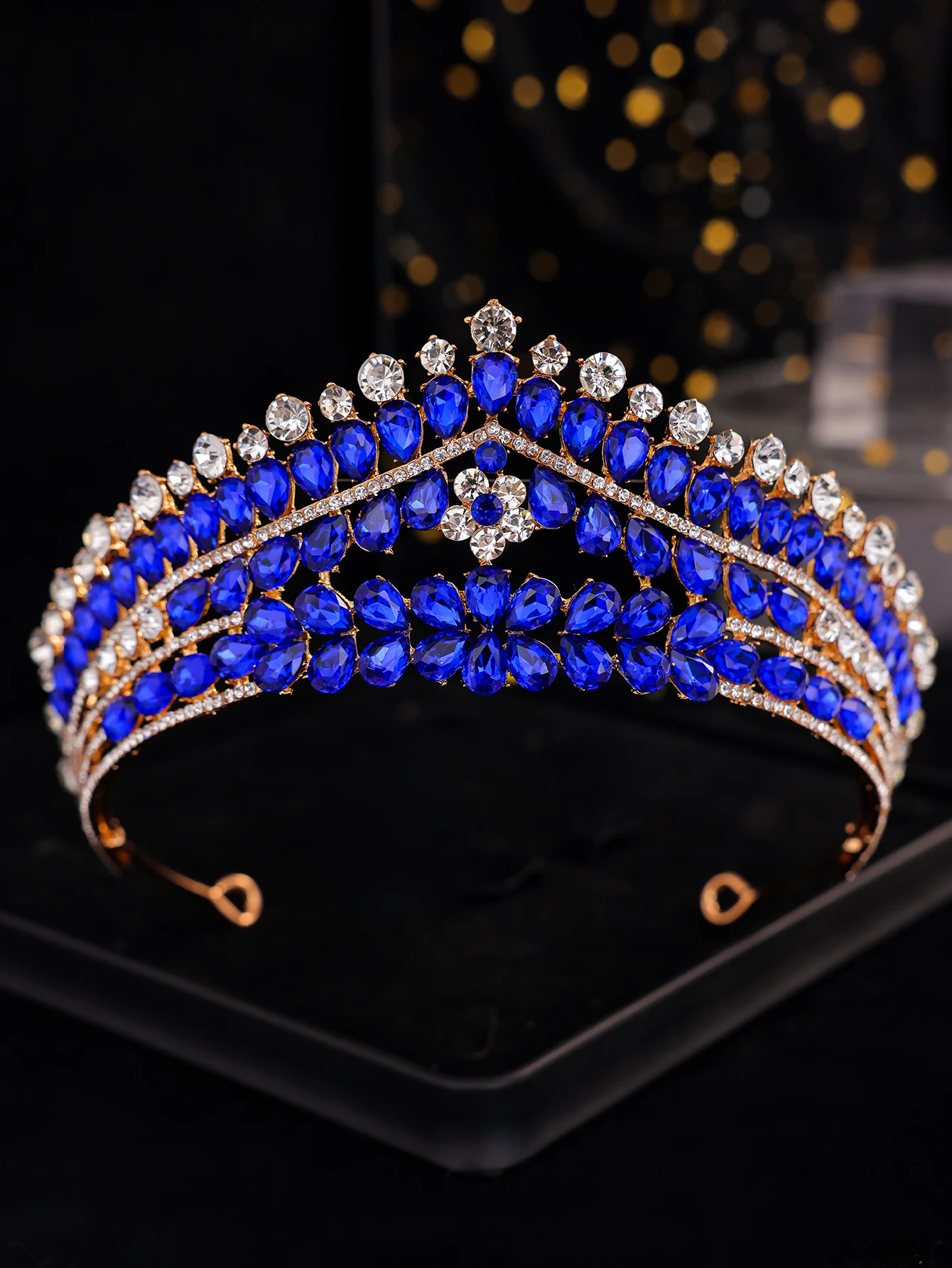 

Свадебный головной убор с бриллиантовой короной, аксессуары для свадебного банкета, головной убор, роскошная и элегантная корона