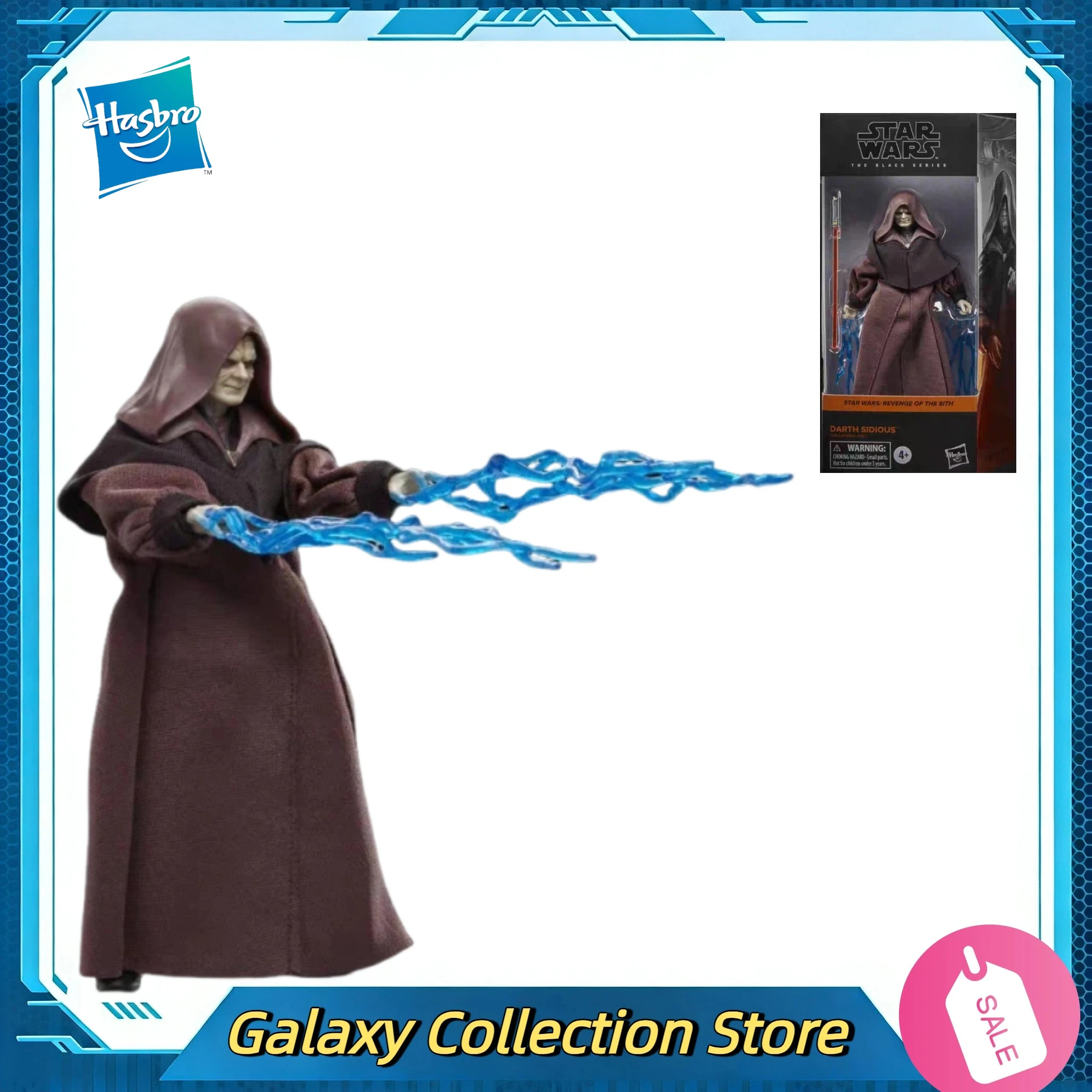 

New Original Hasbro STAR WARS REVENGE OF THE SITH DARTH SIDIOUS Action Figure Model Toys Gift