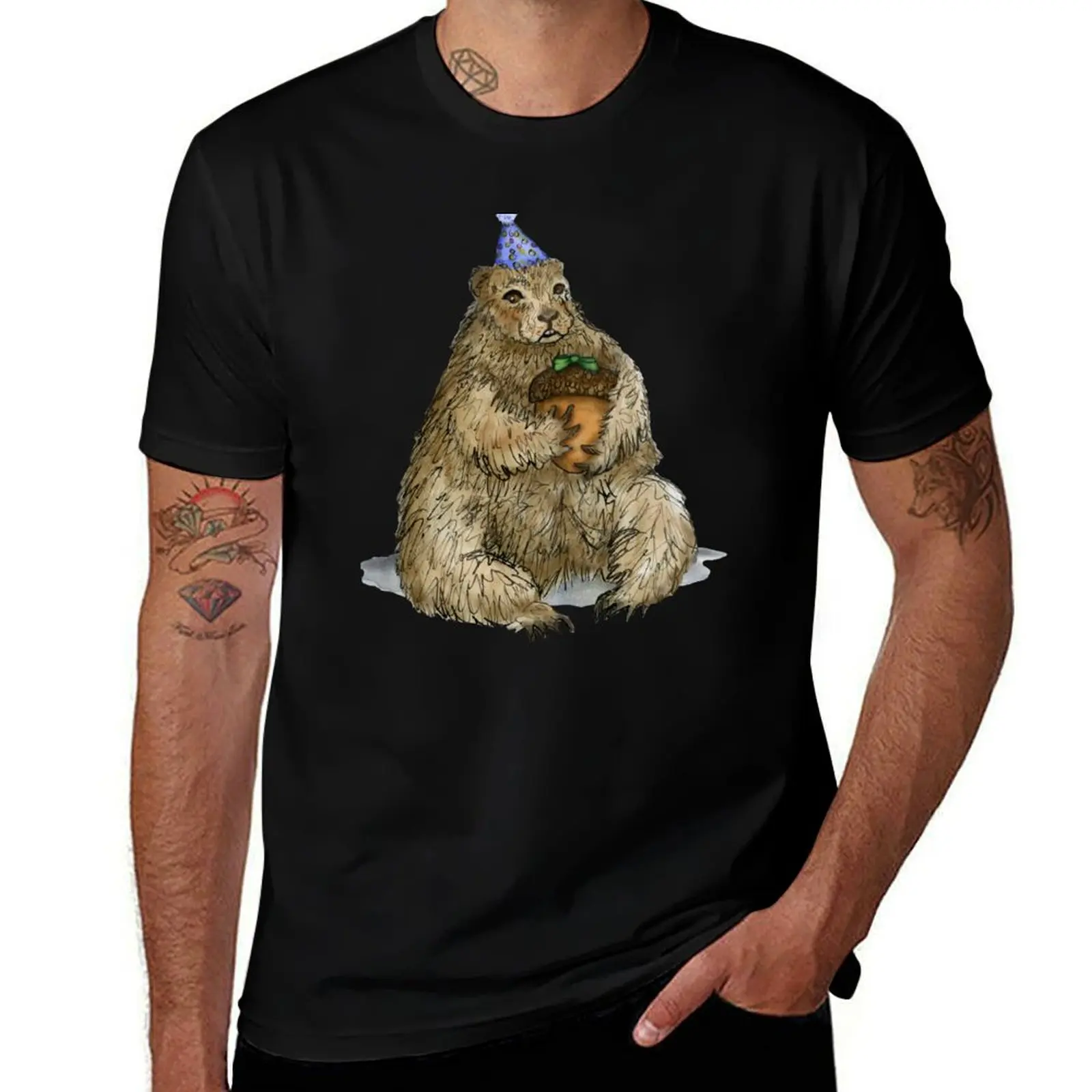 Groundhog Phil's Birthday Party T-Shirt Moisture Control Sports Tee T-Shirt