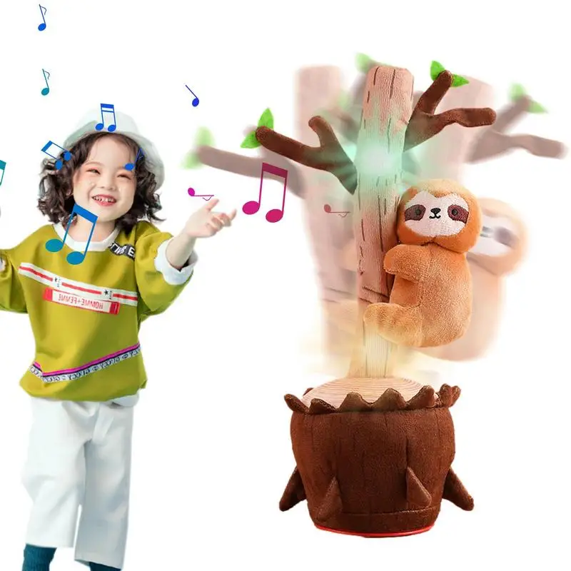 

Dancing Talking Animals Toy Electronic Singing Dancing Mimicking Animal Plush Toy In Pot Climbing Tree Toy With Animals For