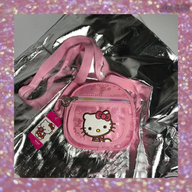 New Kawaii Cute Hellokitty Y2K Bag Millennium Style Spicy Girl Crossbody Bag Retro Shoulder Bag Fashion Birthday Gift for Girls