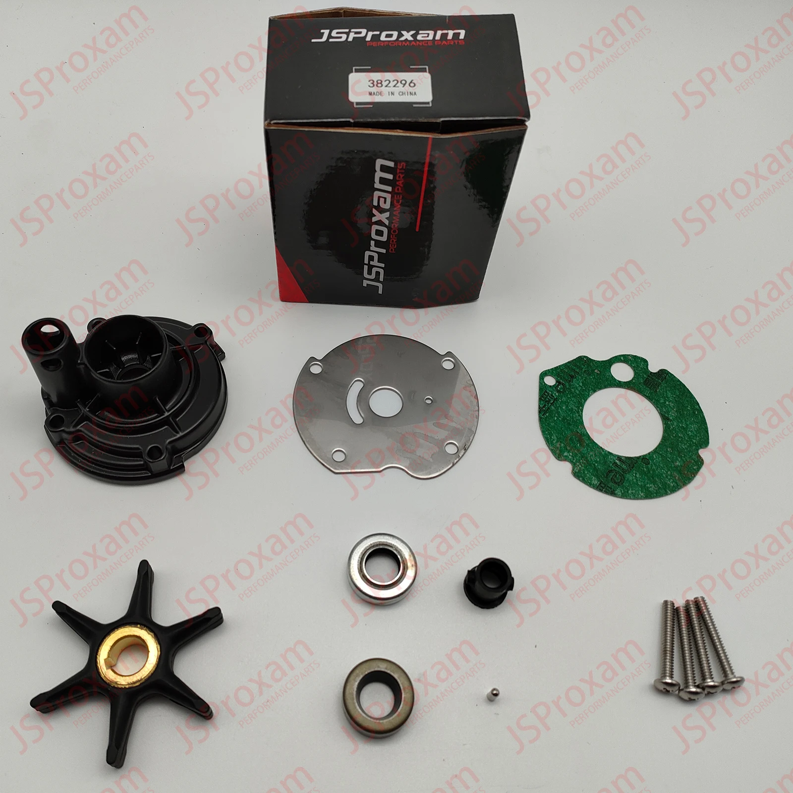 382296 Replaces Fits For Johnson Evinrude 0382296  Outboard 9 1/2HP 10HP New Water Pump Kit