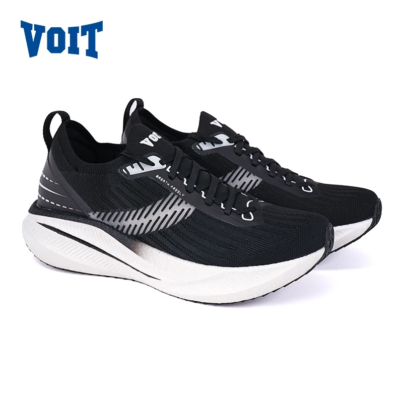 VOIT Qiang yue Running Shoes Nylon Carbon Plate Technology sneaker Running Anti-slip Ultralight breathable Shock-absorbing Shoes