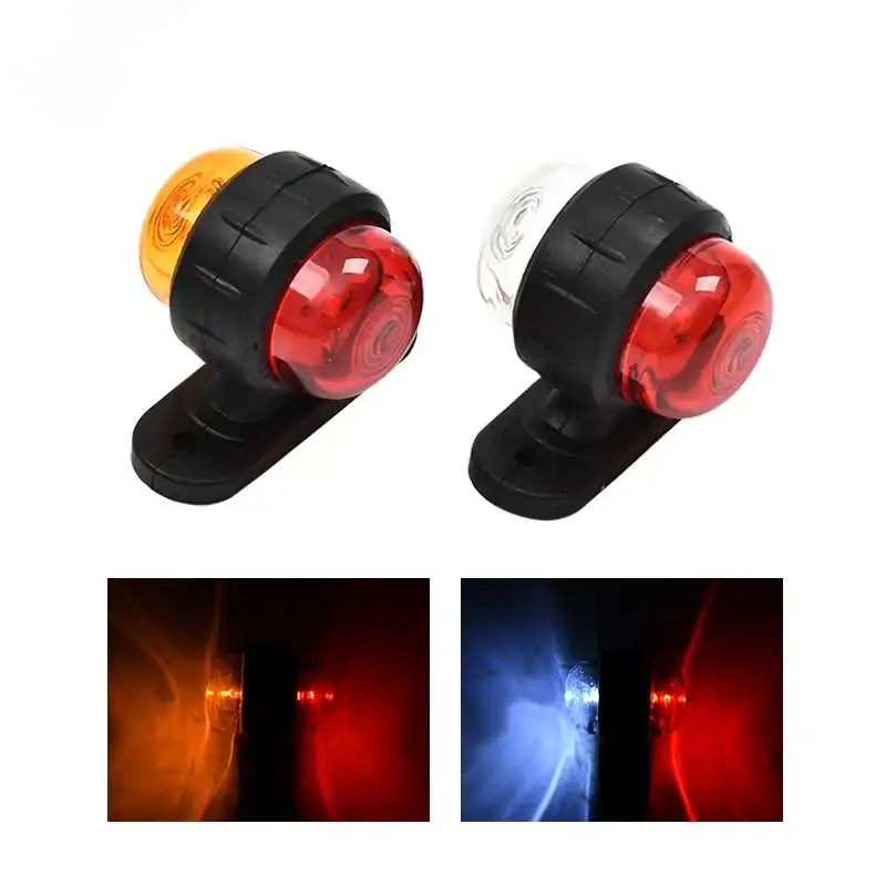 

8PCS 12-24V Mini Universal Side Marker Lights Double Side Lighting Indicator Lamp Clearance Lights Warning Light for Truck Vans