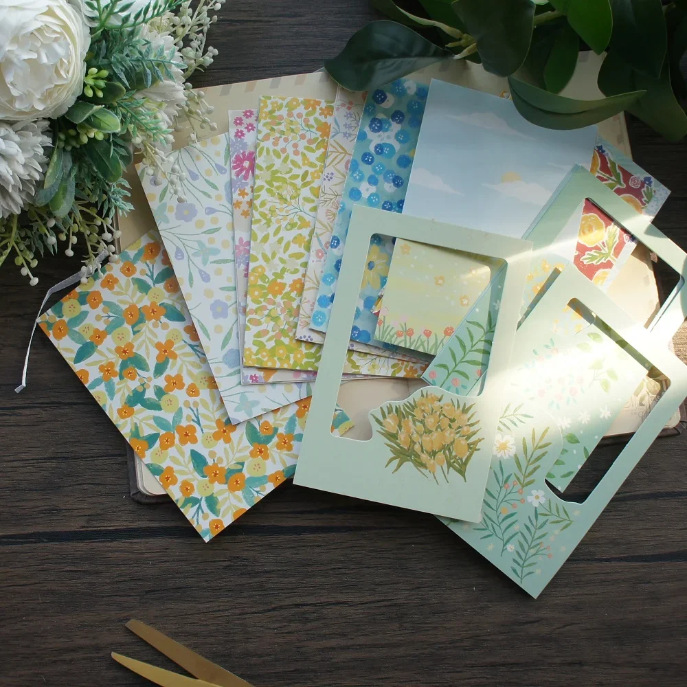 

15pcs Spring's Garden Full of Flower Design As Post Card Gift Greeting Cards Gift Card Party Invitation
