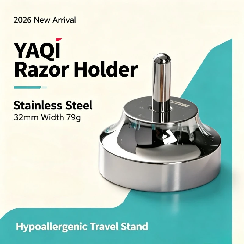 2026 YAQI Stainless Steel Mens Shaving Razor Holder Razor Stand - width 32mm Weight 79g Hypoallergenic Man travel grooming tool