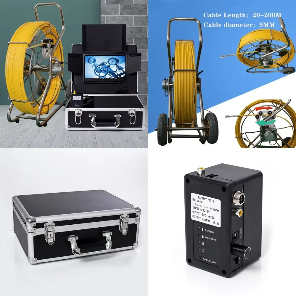 

7in Industrial 1080P Autofocus Inspection IP68 Video Bore Scope for Home Sewer Pipe Wall Car