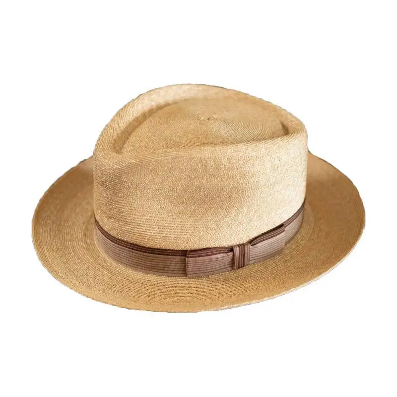 

Independent Station Hot Sale Spring And Summer British Style Straw Hat Bowler Hat Straw Hat Men's And Women's Sun Hat