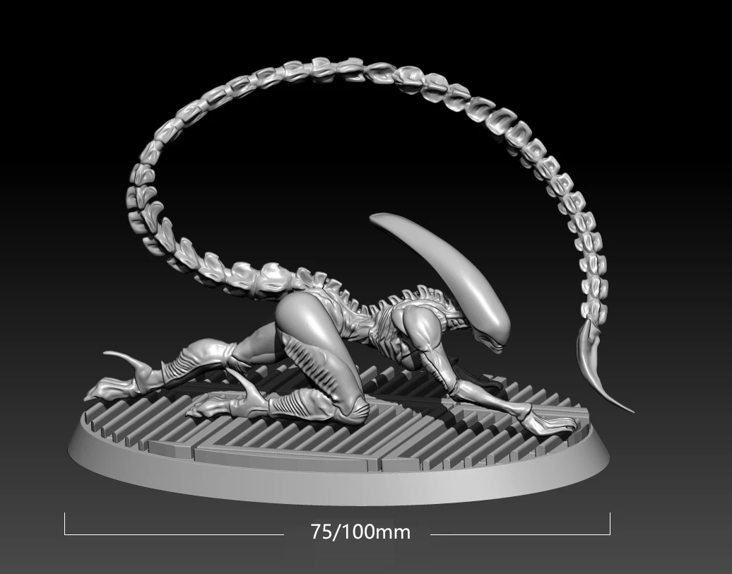 75mm 100mm reçine modeli kitleri kadın uzaylı figürü boyasız renk DW-053