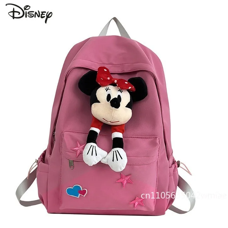 Mickey New 3D Doll Backpack Fashionable High Quality Student Backpack Cartoon Lightweight Large Capacity Girl Travel Backpack