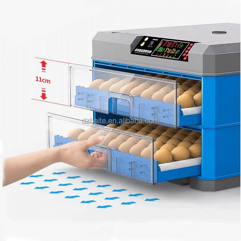 136egg  Automatic Incubator Dual Power Incubator Egg Incubator