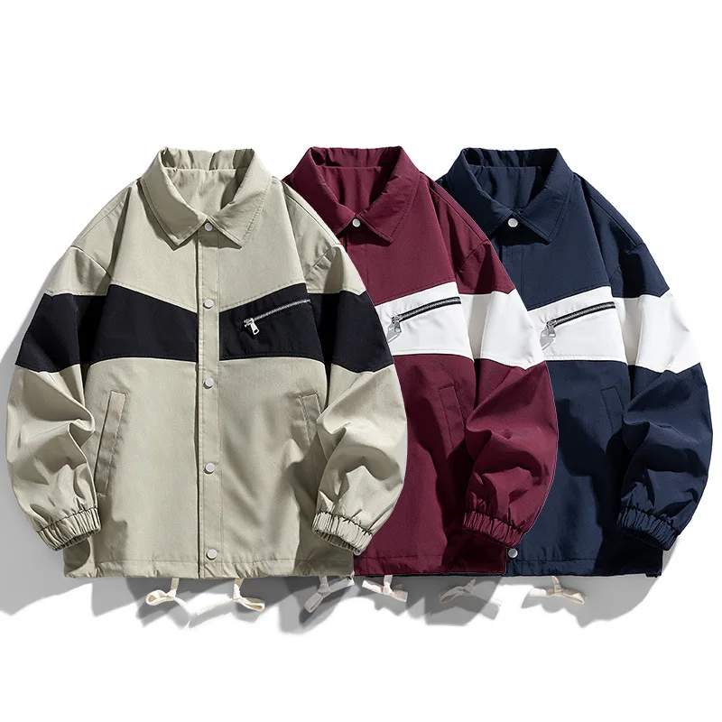 

Мужская куртка больших размеров 8XL, повседневные мужские куртки с воротником-стойкой, модное мужское пальто на весну и осень