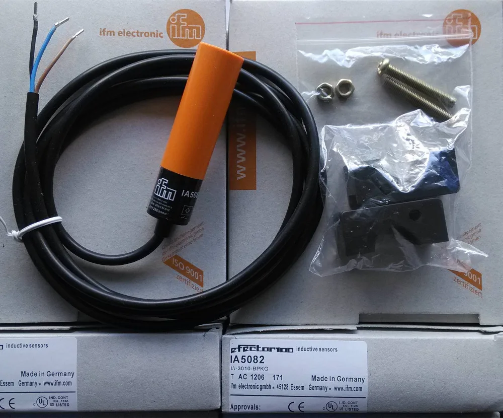 IA5082 New Proximity Switch Inductive M20 10-36VDC PNP NO Sensing Range 10mm With Cable One Year Warranty