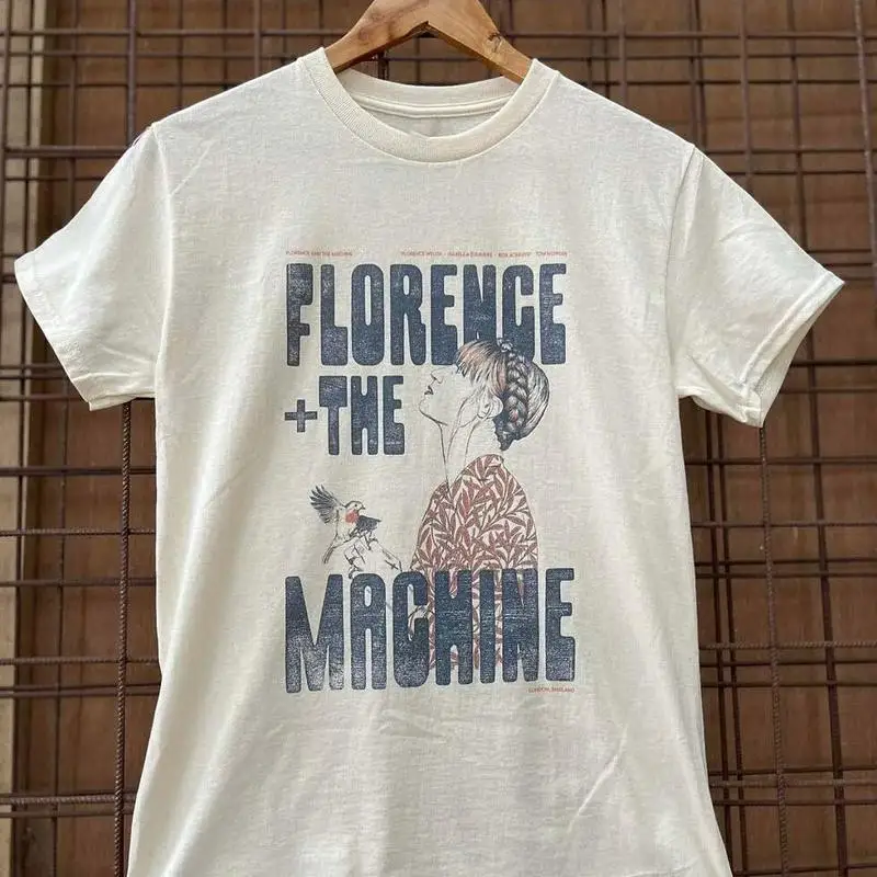 تي شيرت فلورنسا آند ذا ماشين لون أبيض جميع المقاسات #1