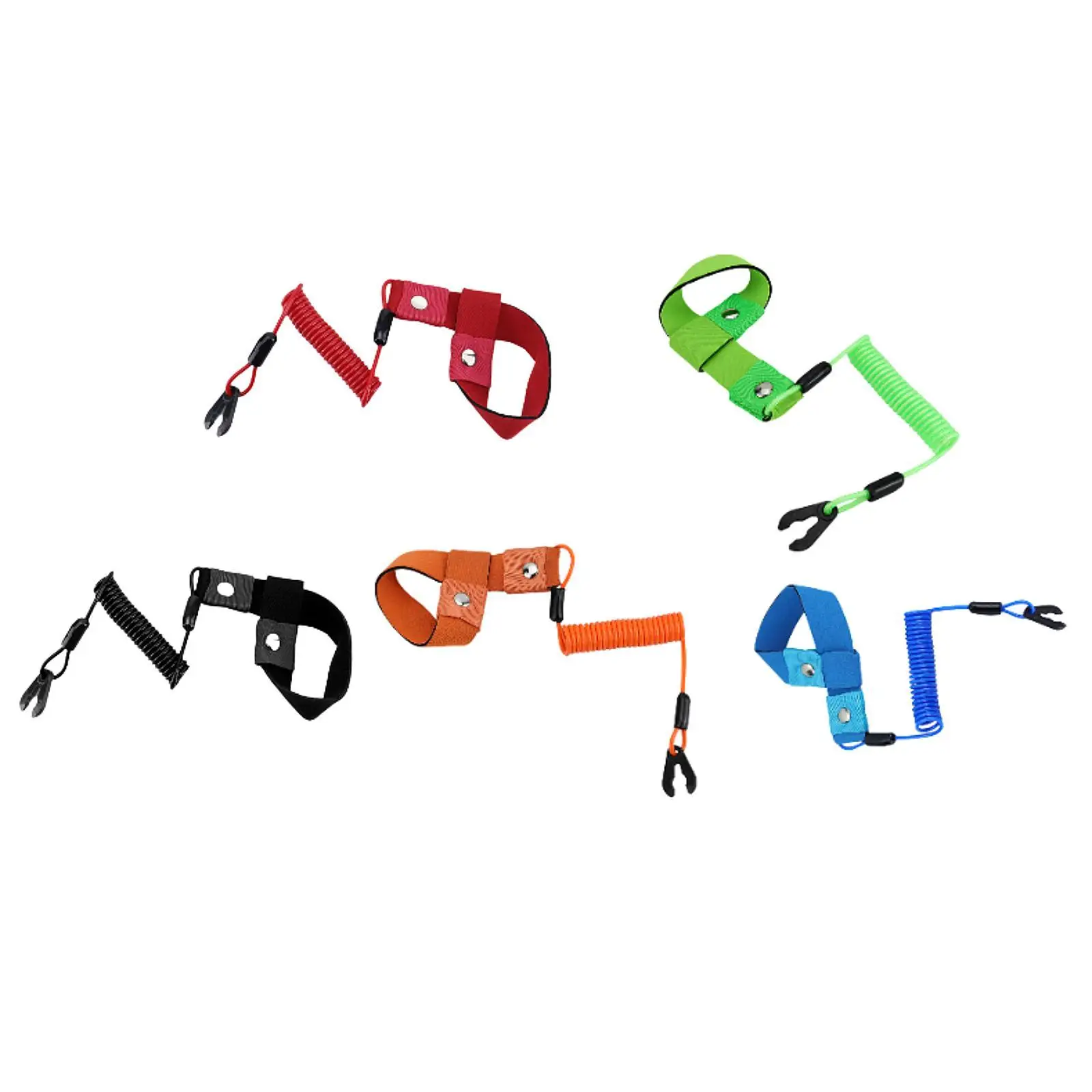 

Boat Kill Switch Lanyard Waterproof Nylon Engine Cut Off Stop Tether Safety Wrist Strap for Motorboat