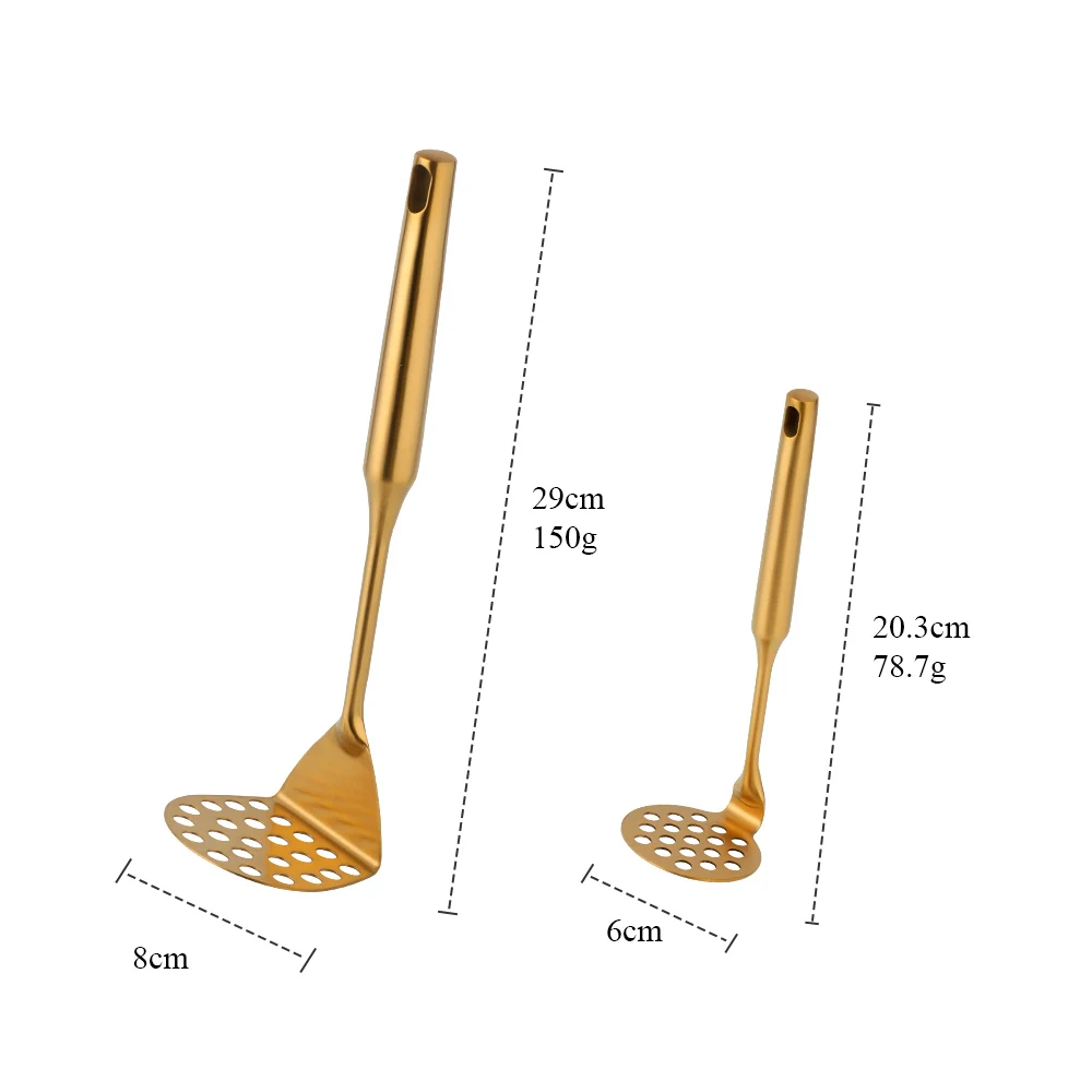 New Durable Stainless Steel Masher Pressed Potato Masher Crusher kitchen gadgets metal Rice Pusher Puree Maker cooking tools