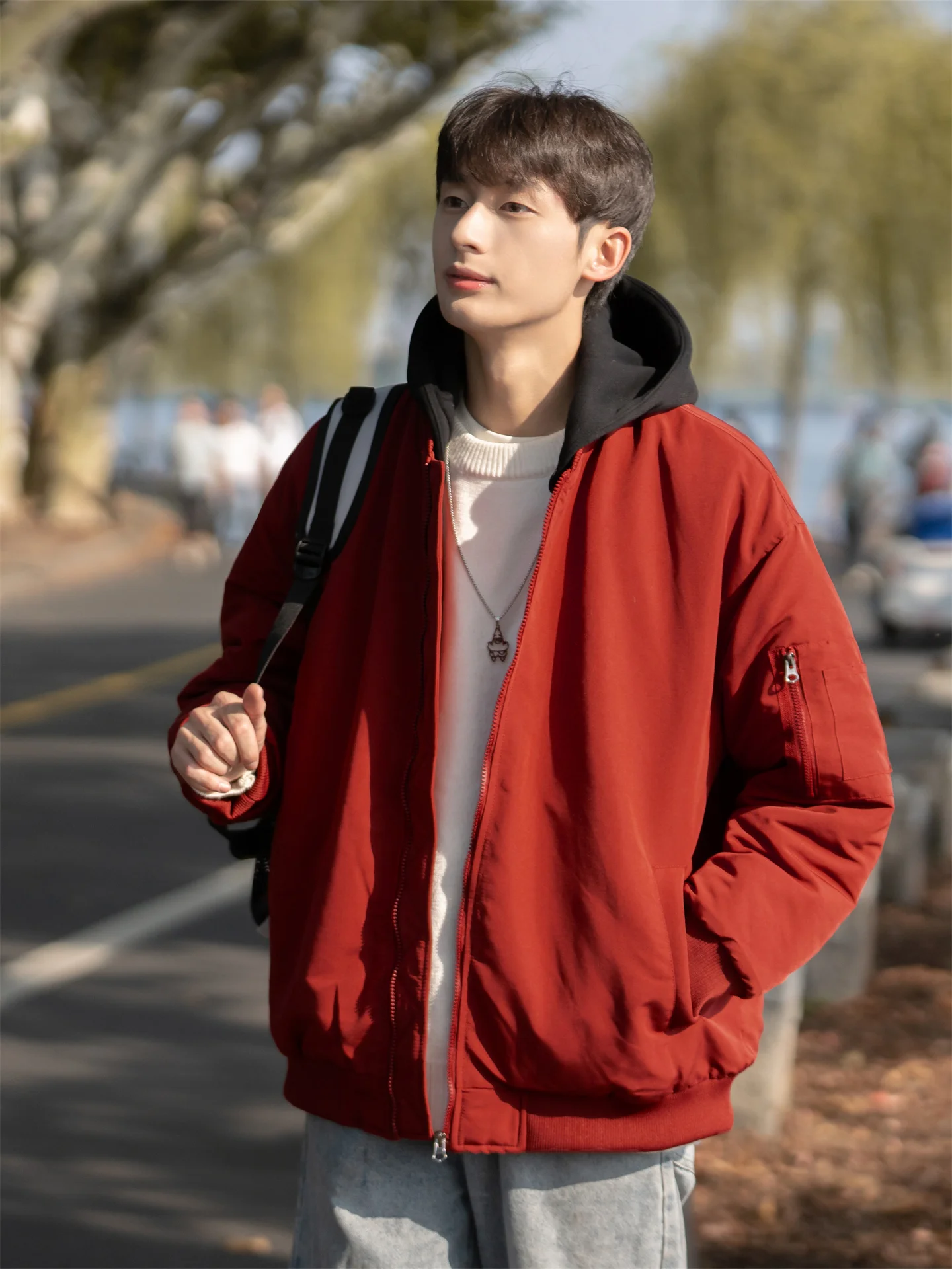 

Мужская зимняя хлопковая куртка с капюшоном в винтажном стиле, молодежная, теплая, повседневная, свободного кроя, утепленная, с капюшоном, в комплекте