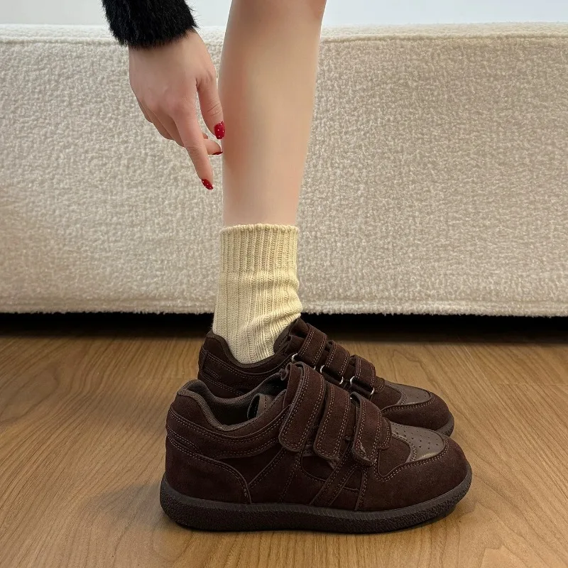 Damen 2026 Frühling Neue Retro Casual Flache Schuhe mit Innerer Erhöhung