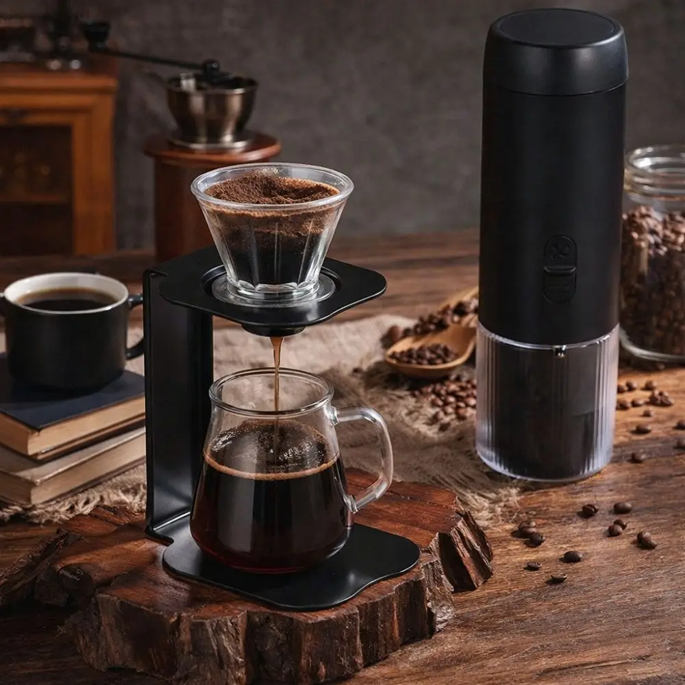 Portable Pour Over Coffee Drip Stand Hand Brewed Universal Espresso Machine Stand Space-saving Steel Coffee Drip Holder Office