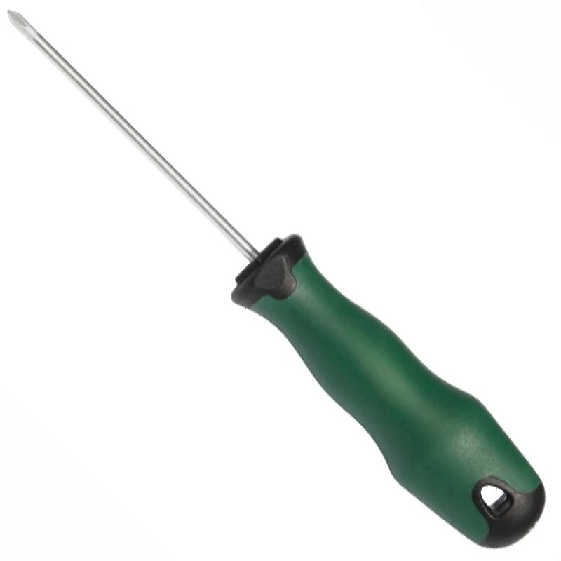 

One-word screwdriver, combination flat screwdriver