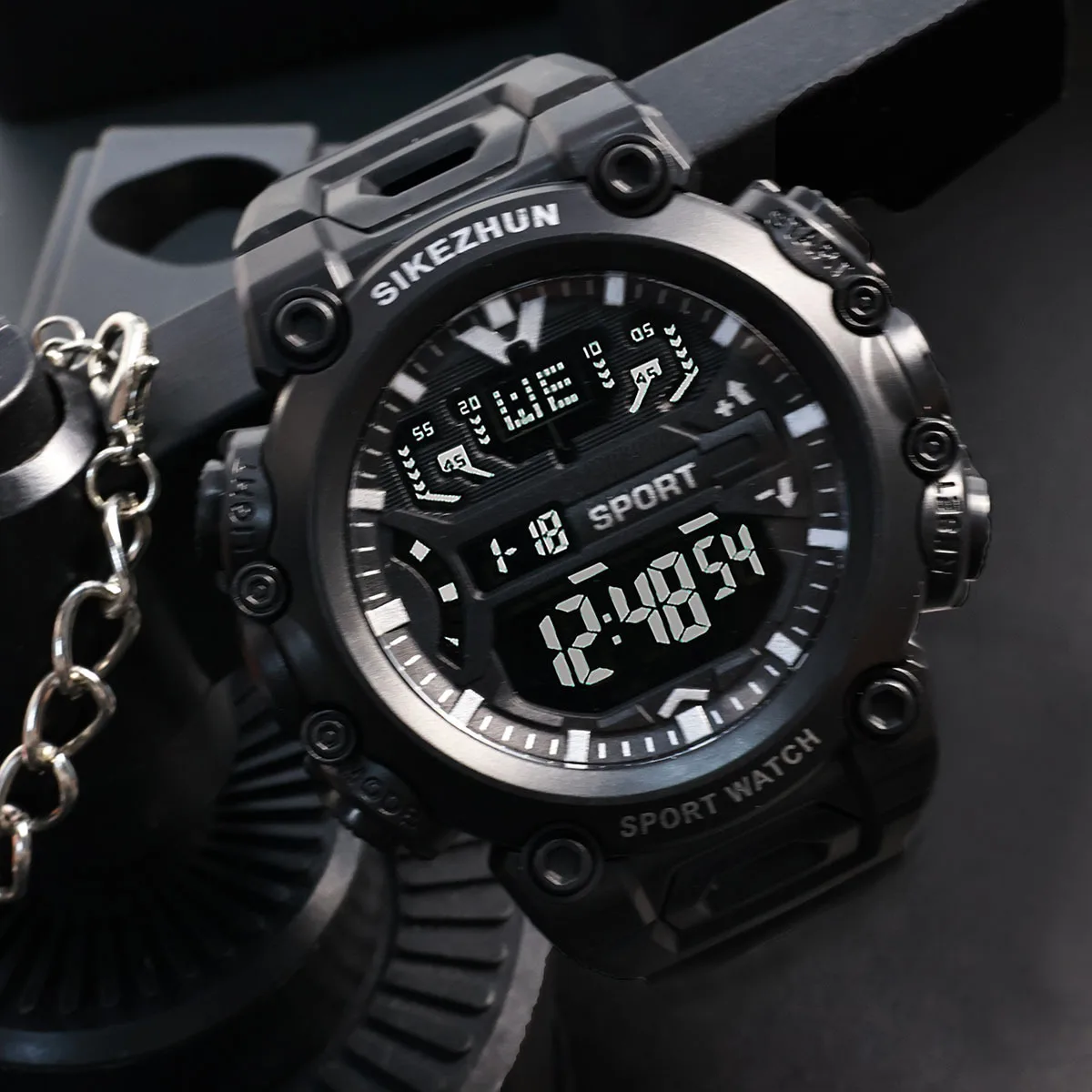 

Мужские часы для спорта на открытом воздухе, военные электронные часы с обратным отсчетом, водонепроницаемые наручные часы 50 м для мужчин, Relogio Masculino