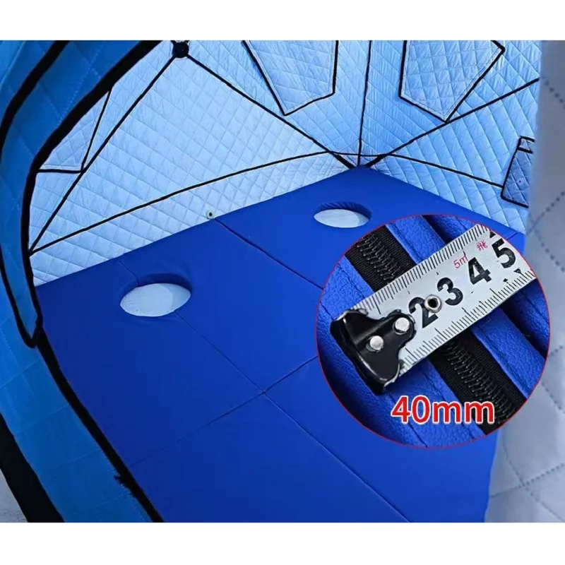 Insulated Waterproof Ice Fishing Mat, Thickened Non-Slip Oxford Pad for Winter Fishing Camping Gear, Portable Cold-Weather Foam