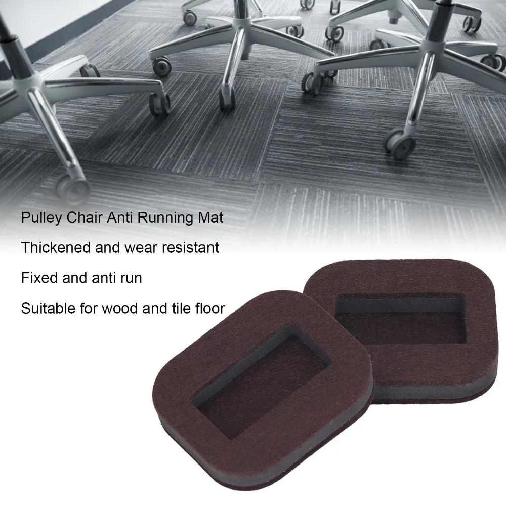 12PCS Felt Felt Caster Cups Non-Slip Mat Beige/Brown Furniture Floor Protectors 3.15