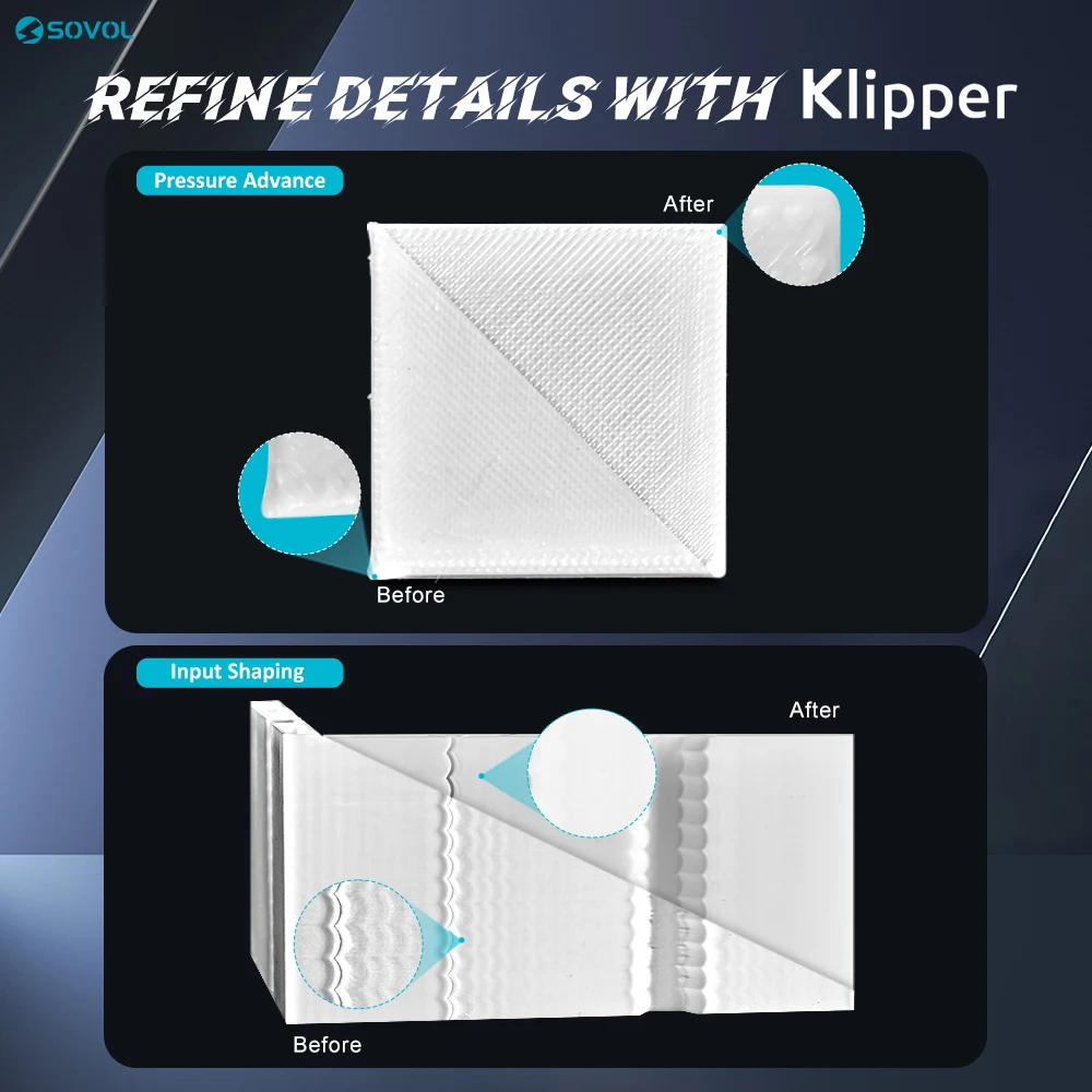 طابعة Sovol SV08 Core-XY ثلاثية الأبعاد مفتوحة المصدر، طابعات ثلاثية الأبعاد عالية السرعة 700 مم/الثانية بحد أقصى مع 300 ℃ هوتيند وكاميرا خالية من التسداد #5
