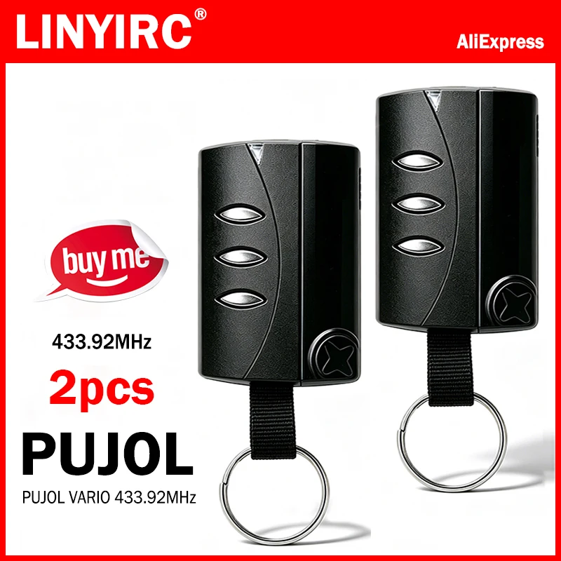 PUJOL VARIO Garage Door Remote Control 433.92MHz Rolling Code Only Compatible PUJOL VARIO Gate Remote Control Hand Transmitter