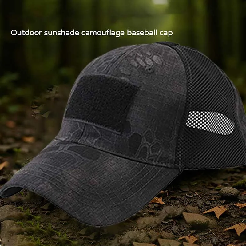 Outdoor Multicam Camouflage Adjustable Cap Mesh Tactical Airsoft Fishing Baseball  Hat for Fishing Hunting Hiking Basketball image 5
