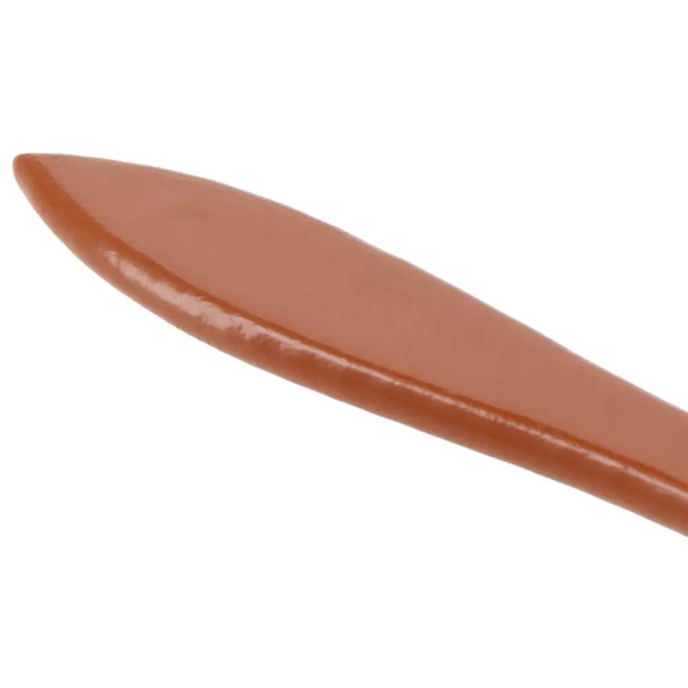 Wood 10 Pieces Paint Brush Set Composed of Orange and Black 23*9.5cm 1 Paint Spatula with Brush Case For Acrylic