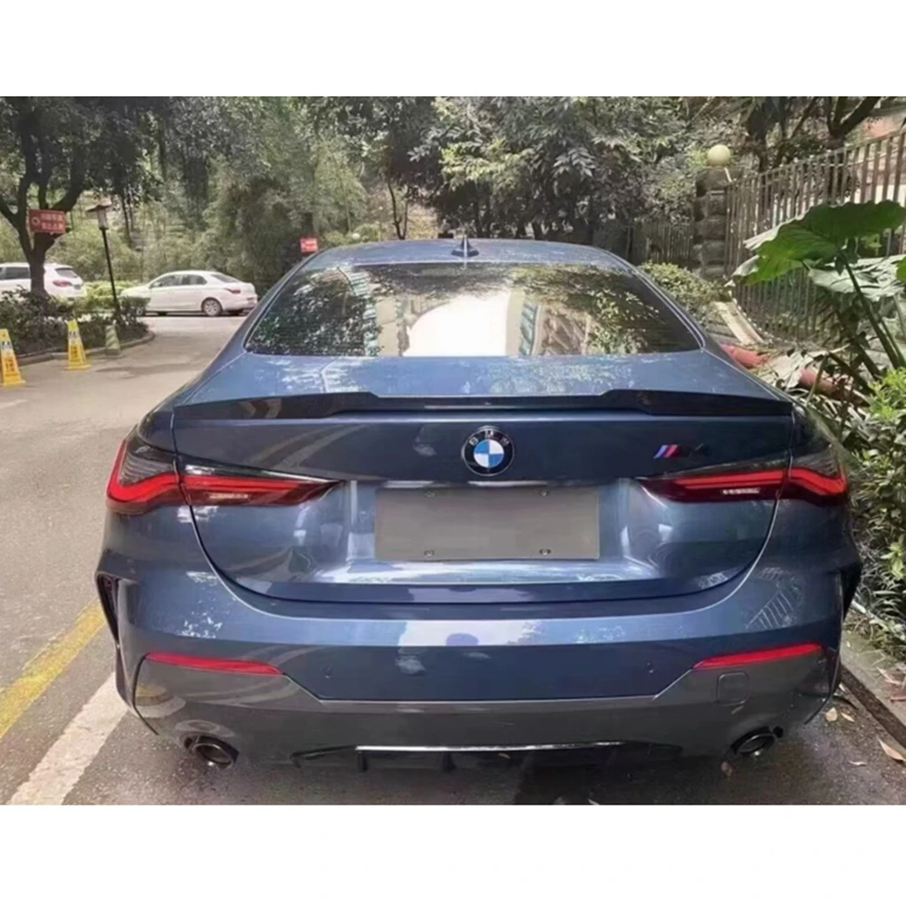 2020-2023 FRP Forged carbon For BMW 4 Series G22 Coupe&M4 G82 M4 Style Carbon fiber Rear Spoiler Trunk wing