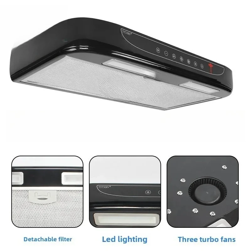 

RV modified 12V car range hood touch button with lighting