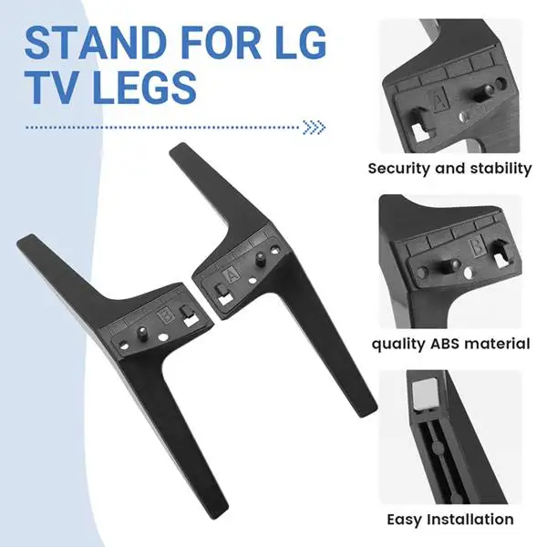 Special  TV Stand for LG TV Legs Replacement TV Stand Legs for LG 49 50 55Inch TV 50UM7300AUE 50UK6300BUB 50UK6500AUA with Screw