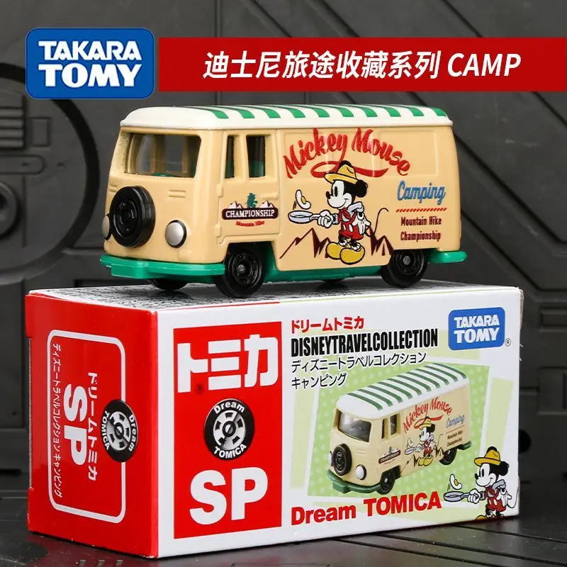 Takara tomy tomica disney diecast liga carro brinquedo coleção camp série 944225 veículo em miniatura para crianças