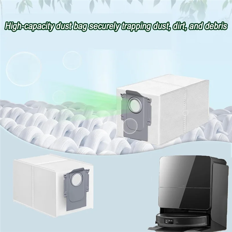 A83X-For Roborock Saros 10/10R جهاز آلي لتنظيف الأتربة فرشاة جانبية رئيسية فلتر Hepa ممسحة أكياس الغبار القماش استبدال أجزاء