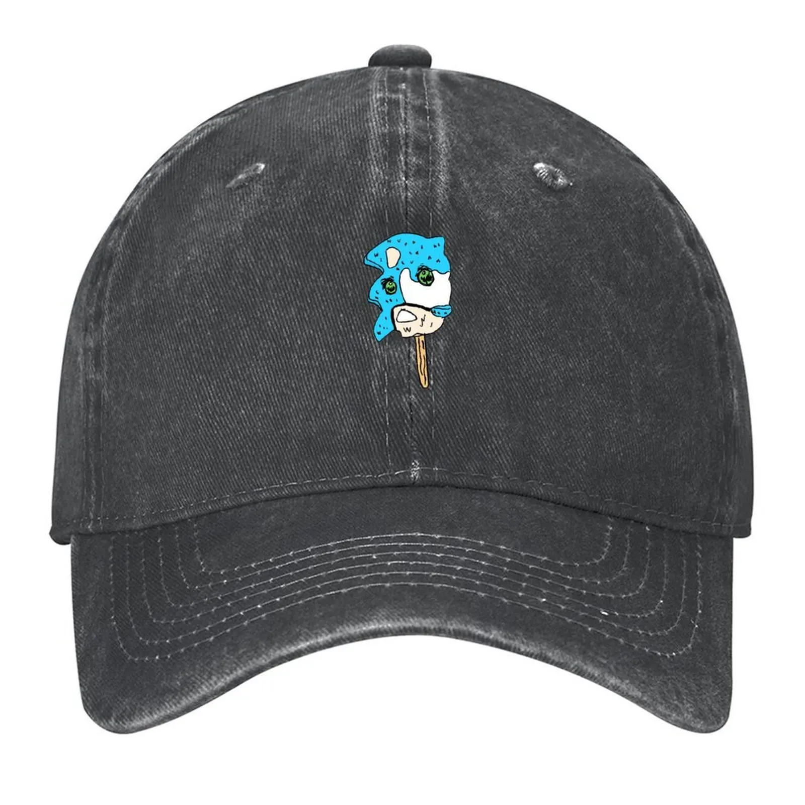 

cursed sonic popsicle Baseball Cap Hat Man For The Sun hiking hat Hood Beach For Women Men's