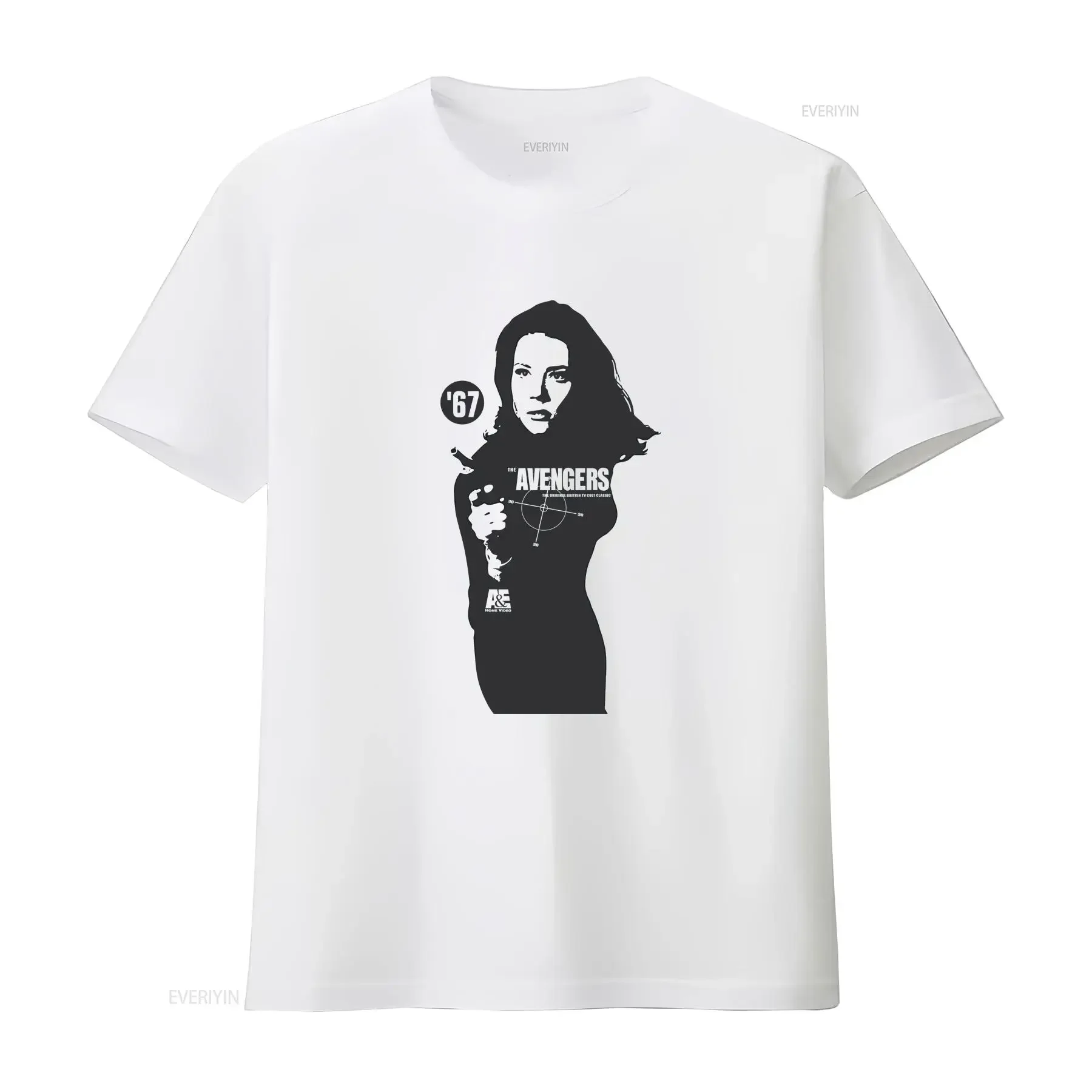 Vintage Steed And Mrs Peel T Shirt 1967 Logo Early Franchise XL Collectible vintage Washed homme Slightly streetwear Breathable