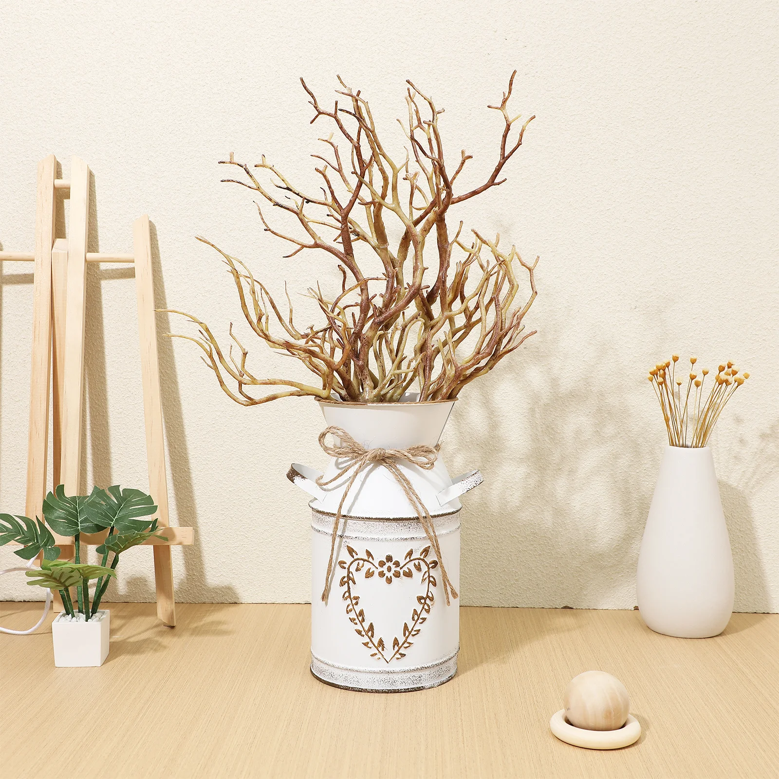 

6Pcs Artificial Branches Lifelike Faux Dried Stems Vase Fillers Home Decor Wedding Party Craft Supplies Decorative Twigs