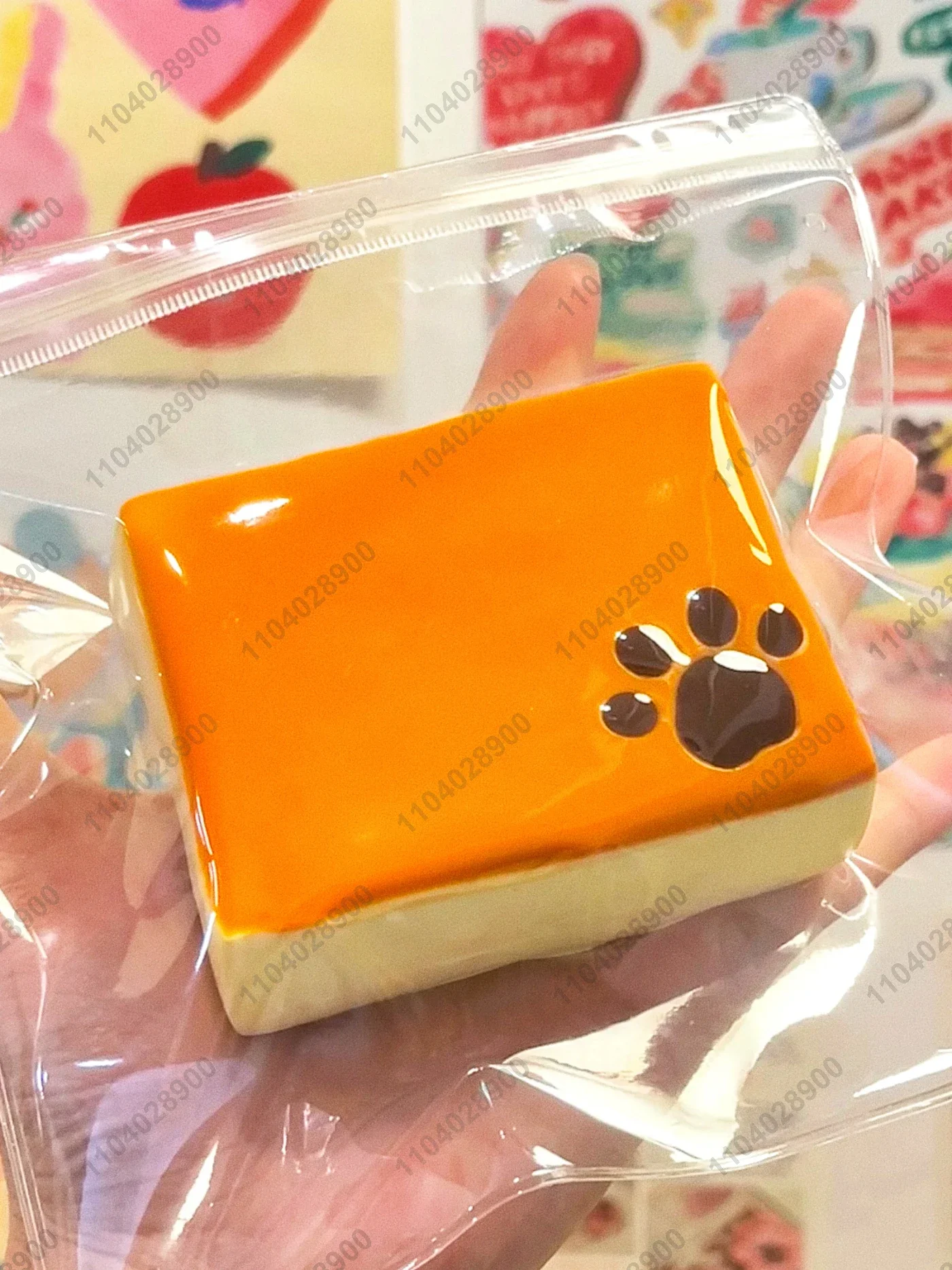 Castella Cake Taba Squishy Cat Paw Print Cheese Cake Pastry Mochi Toy Squeeze Toy Anti Stress Release Hand Relax Toy Gift