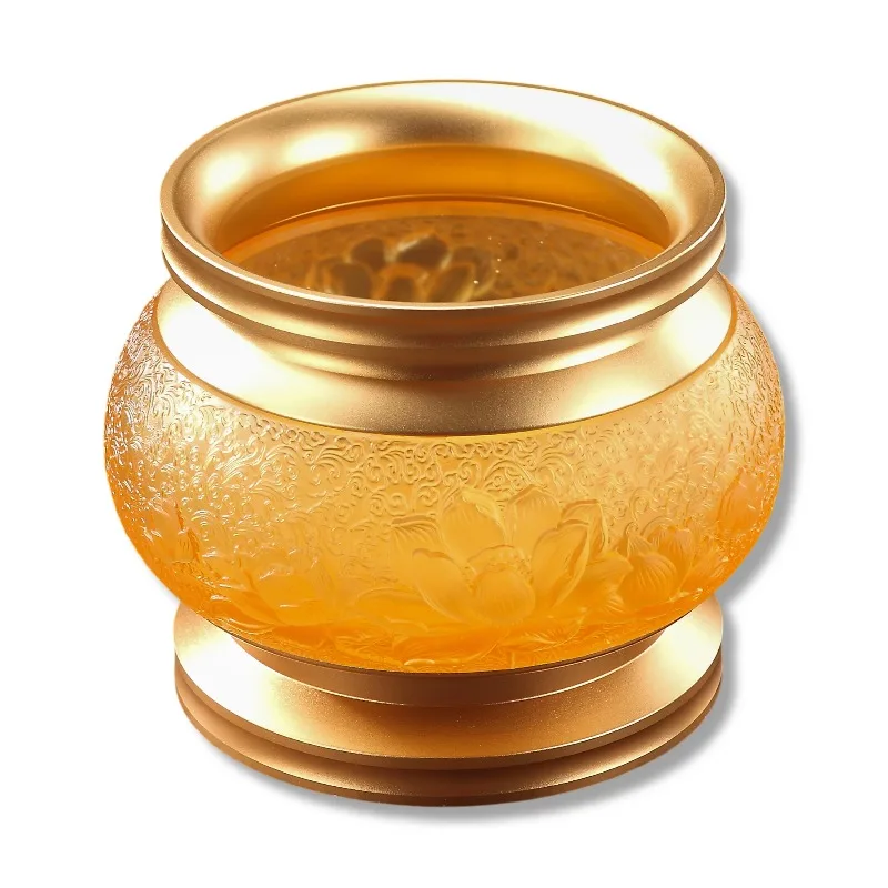 Luxury Crystal Incense Burner with Vintage Religious Style Modern Home & Yoga Decor Featuring An Aluminum Alloy Base