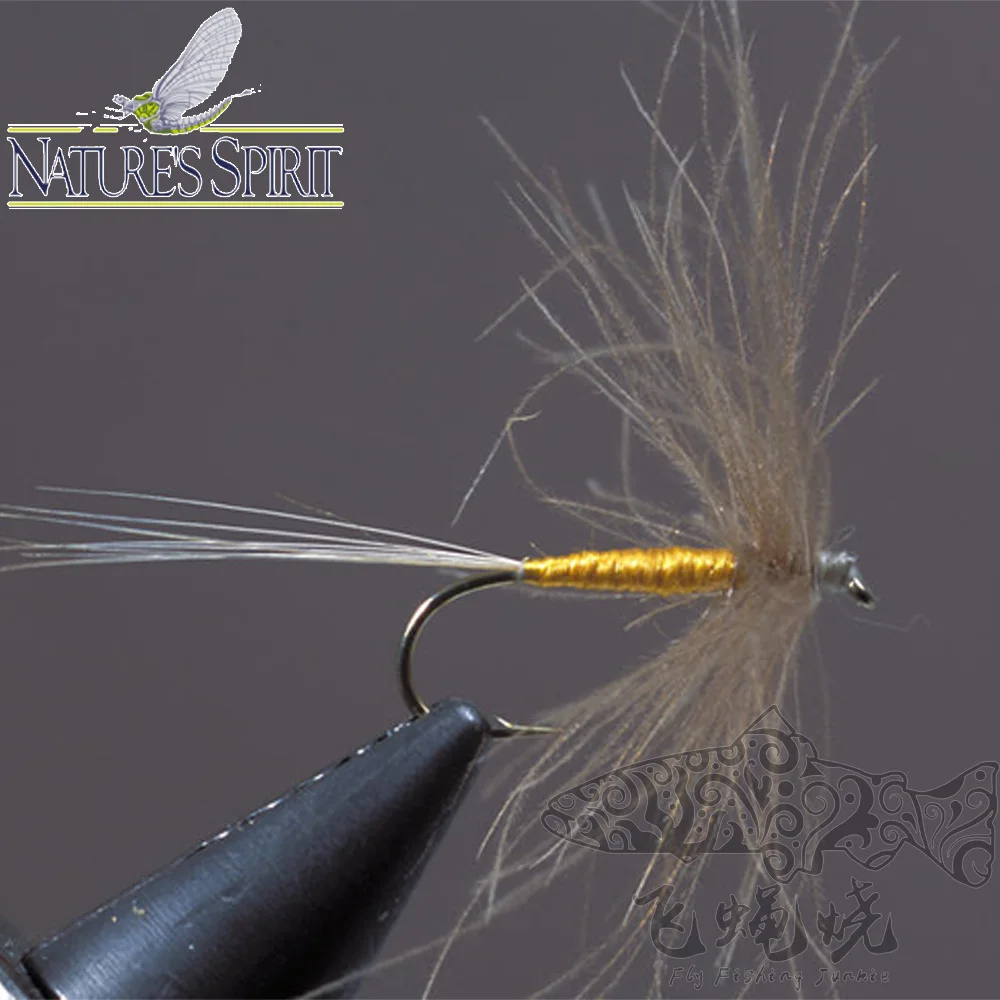 SPOT NATURE\'S SPIRIT CDC TIED MATERIAL FEATHER DRY NYMPH FLY FISHING FLY BURNING