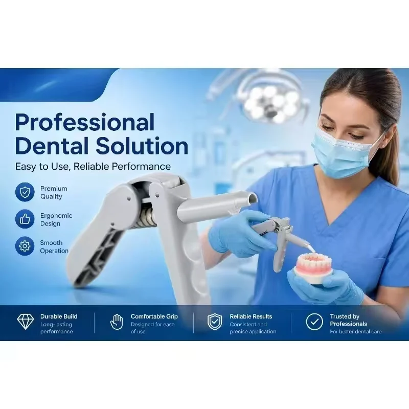 AZDENT Dental Composite Gun Dispenser, Resin Applicator for Unidose Compules, Professional Filling Tool for Home & Clinic