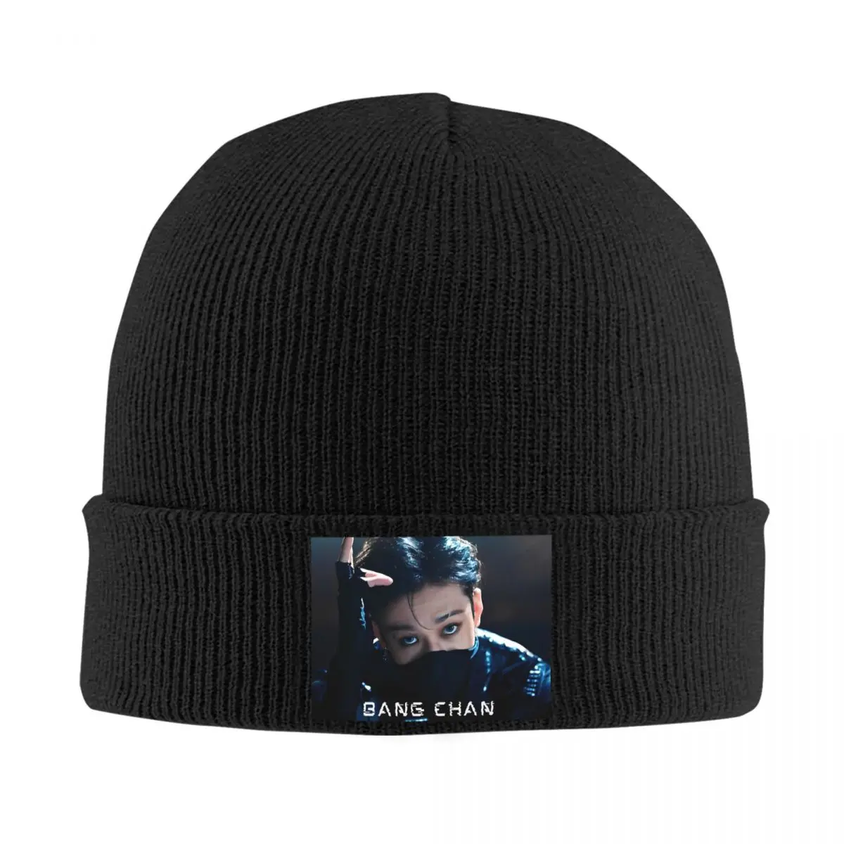 Bang Chan Iconic Pose Bonnet Hats Beanie Hats Design Knit Hat Autumn Funny Female Male Gym Warm Soft Cap