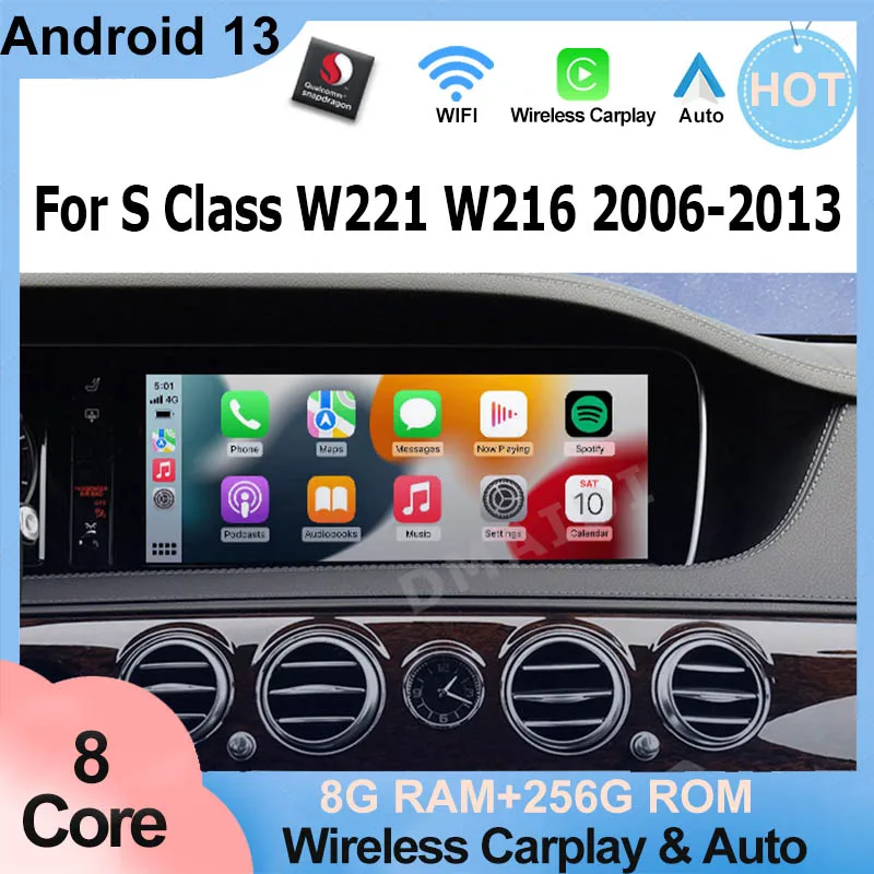 

Factory Price 10.25" GPS Auto Radio Video For Mercedes Benz S Class W221 W216 8G+256G Android13 Car Multimedia Player CarPlay 4G